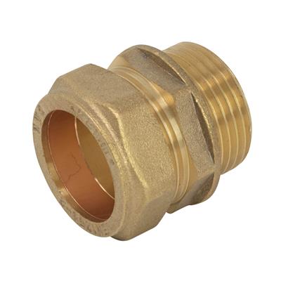 Compression 15mm x 3/4" Straight Connector Male Iron